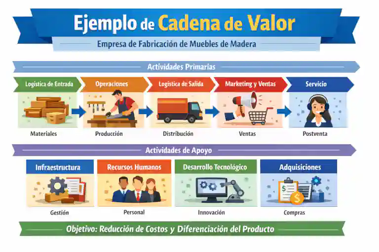 ejemplo de cadena de valor