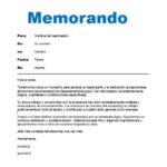 memorando ejemplo