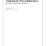 ejemplo de manual de procedimientos