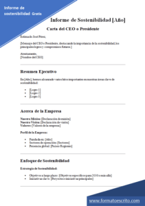 informe de sostanibilidad