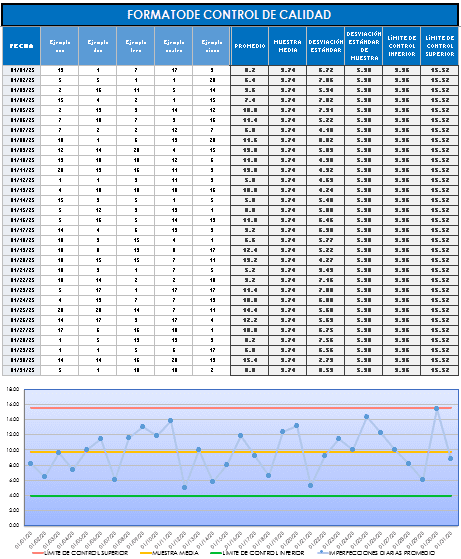 Formato de Control De Calidad