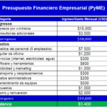 presupuesto financiero