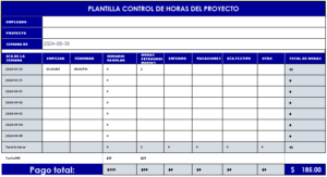 control horario
