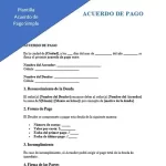 acuerdo de pago