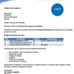 Solicitud de cotización
