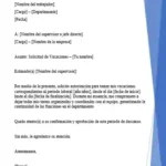 solicitud de vacaciones