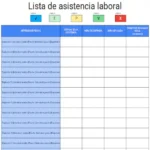 lista de asistencia editable