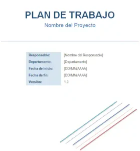plan de trabajo